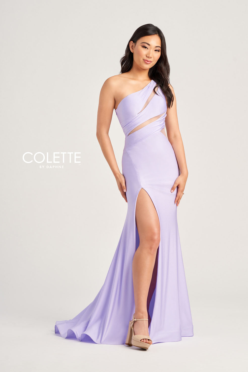 Colette CL5207 prom dress images.  Colette CL5207 is available in these colors: Turquoise, Black, Lilac, Pink, Purple, Red.