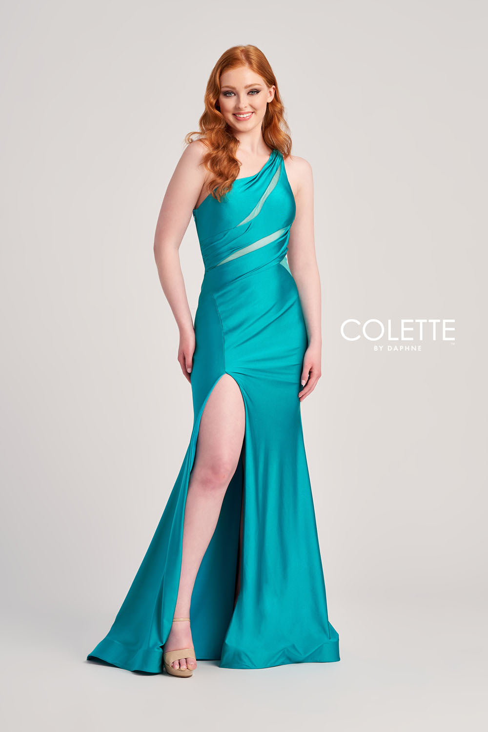 Colette CL5207 prom dress images.  Colette CL5207 is available in these colors: Turquoise, Black, Lilac, Pink, Purple, Red.