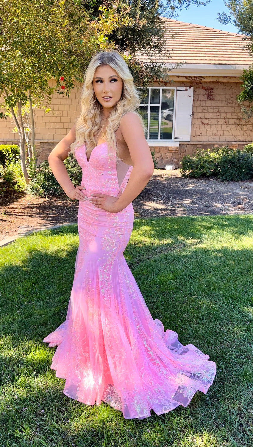 Jasz Couture 7403 prom dress images.  Jasz Couture 7403 is available in these colors: Black Multi, Fuchsia, Pink, Purple, Slate.