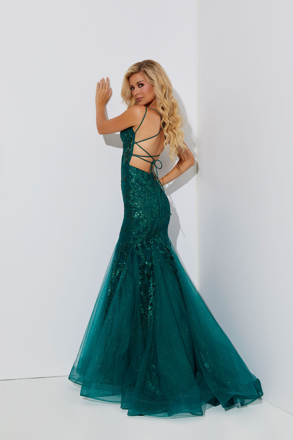 Jasz Couture 7557 prom dress images.  Jasz Couture 7557 is available in these colors: Emerald, Purple, Red.