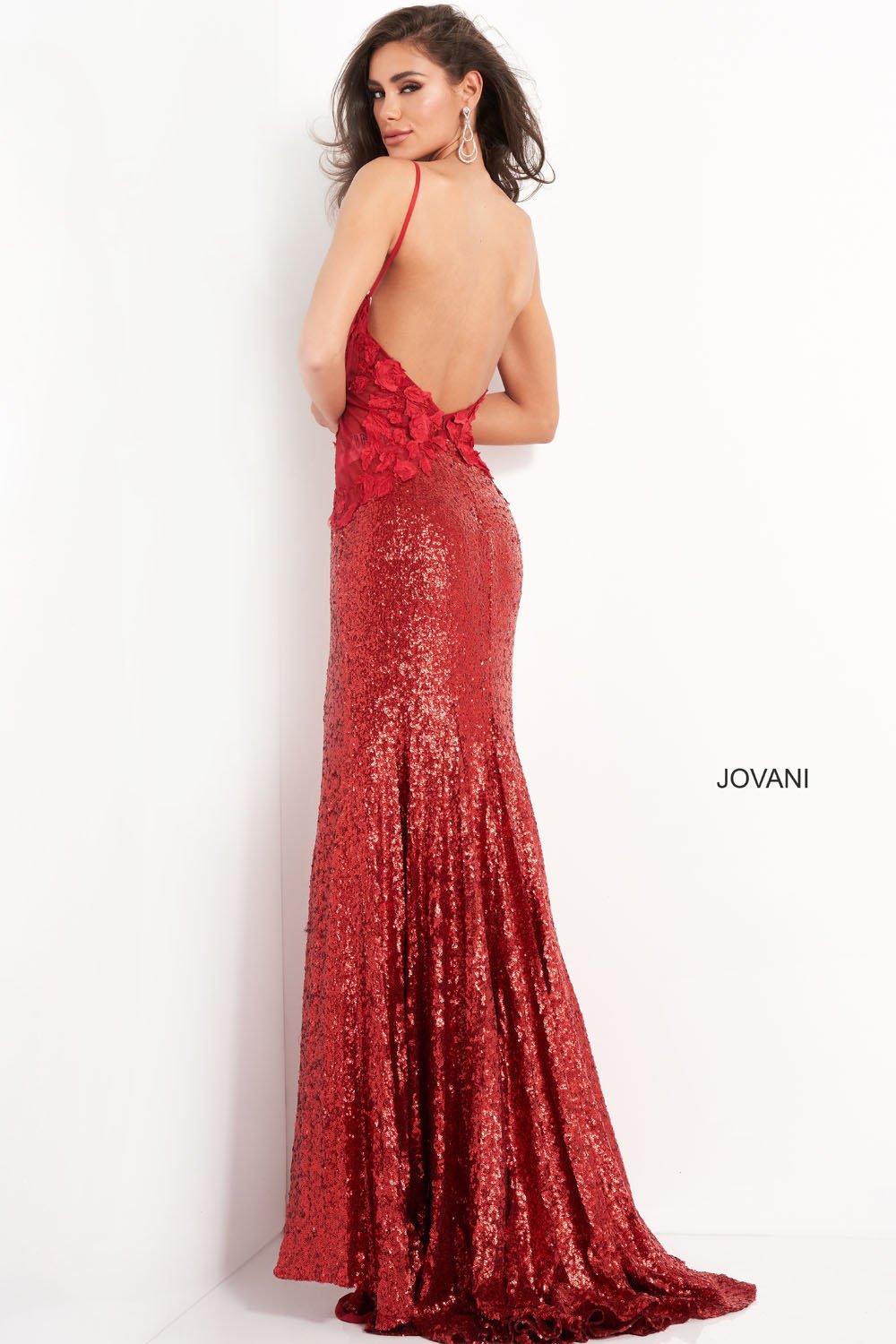 Jovani 06426 prom dress images.  Jovani 06426 is available in these colors: Red, Light Blue. Cream.