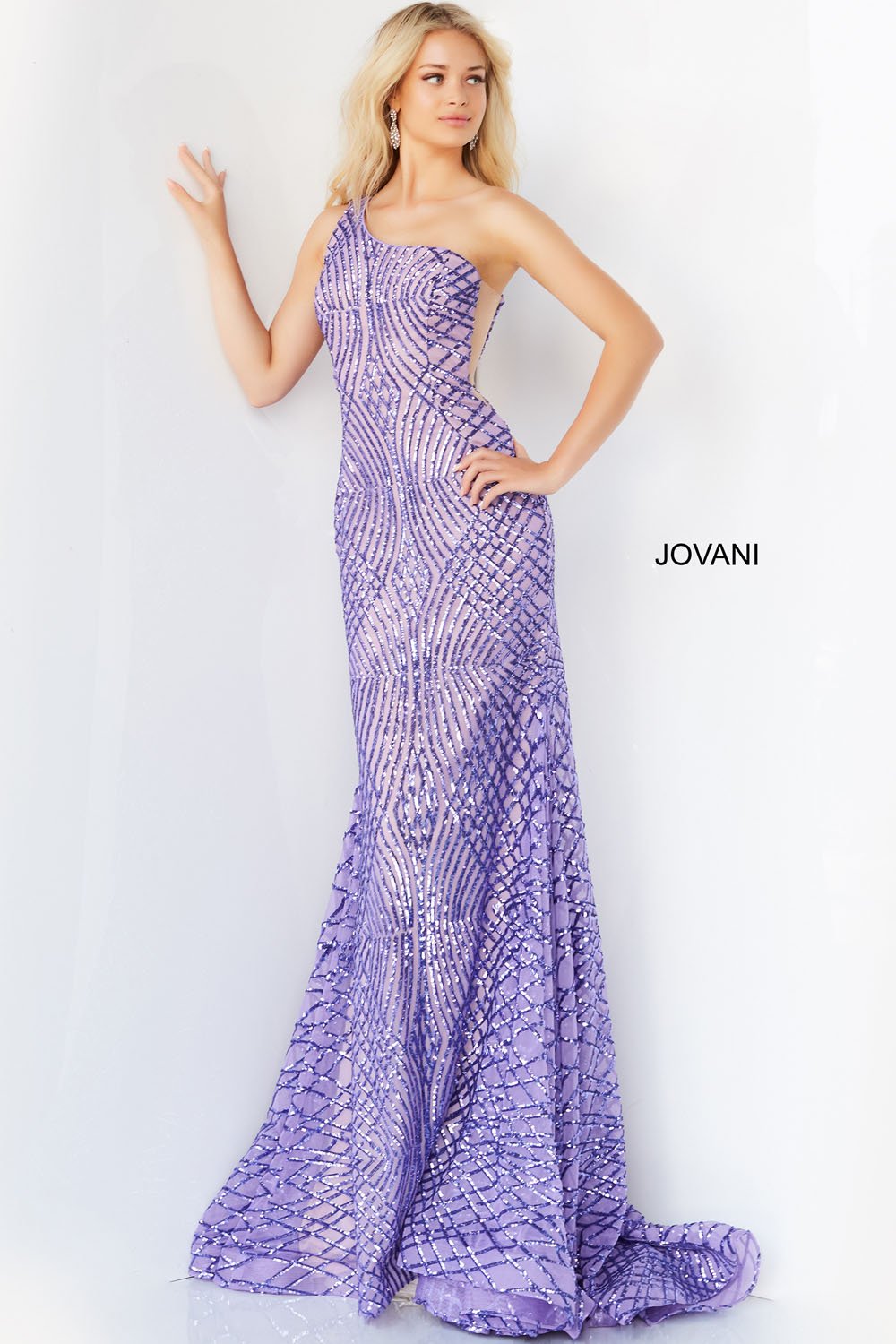 Jovani 06517 Lilac prom dresses images.