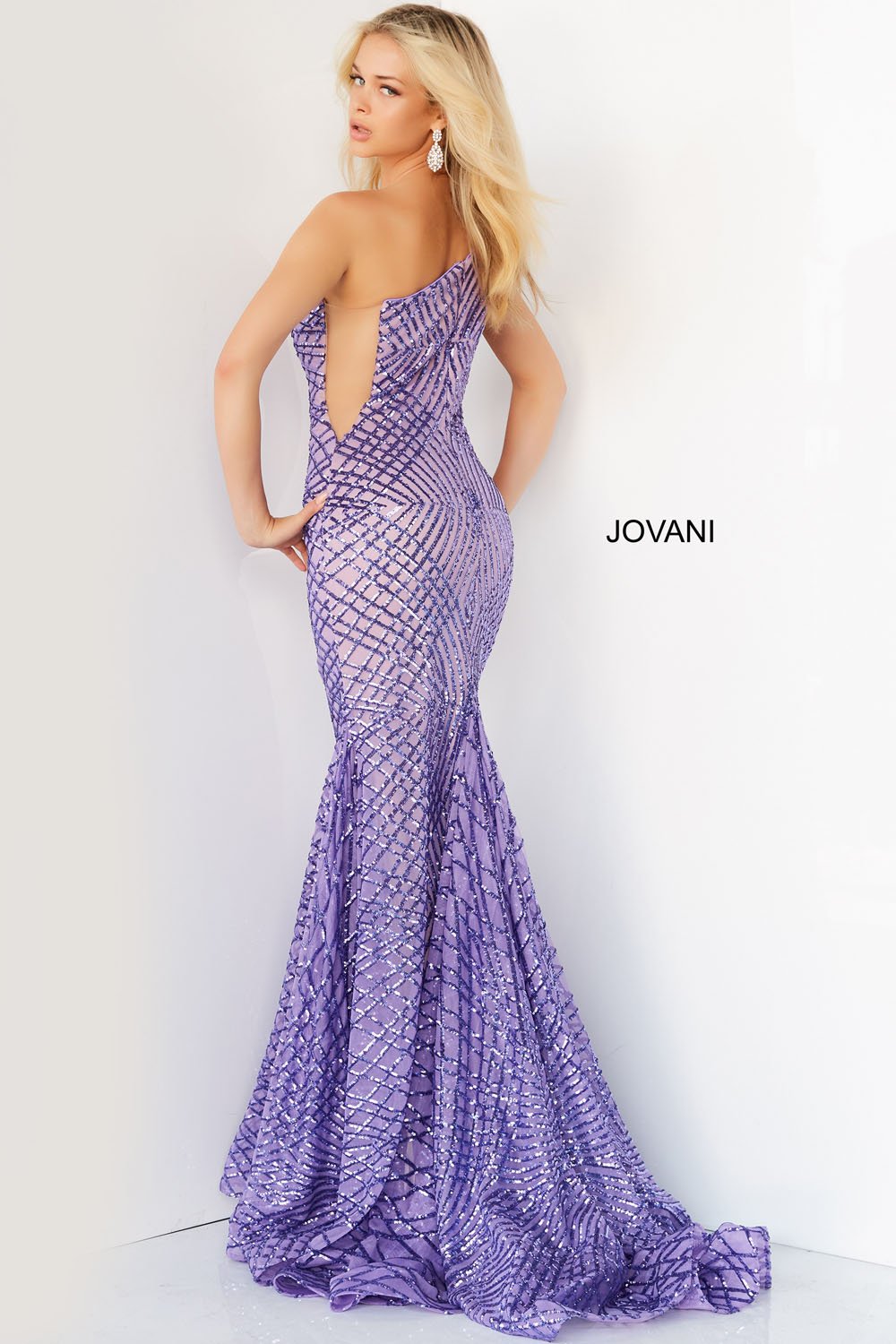 Jovani 06517 Lilac prom dresses images.