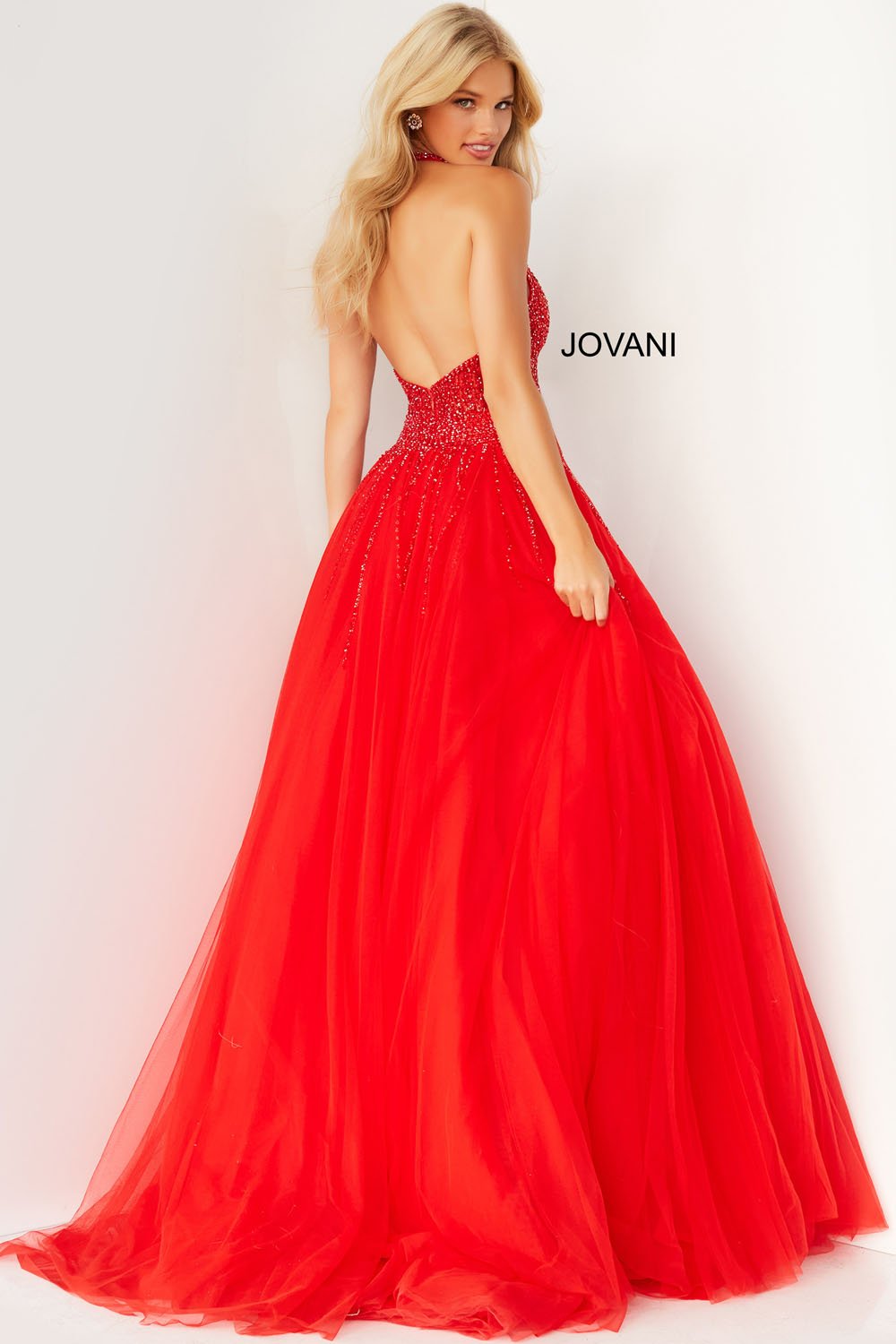 Jovani 06598 Red prom dresses images.