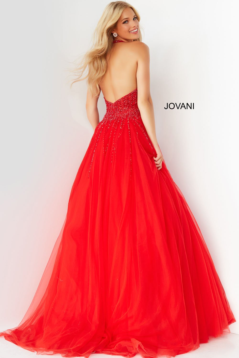 Jovani 06598 Red prom dresses images.