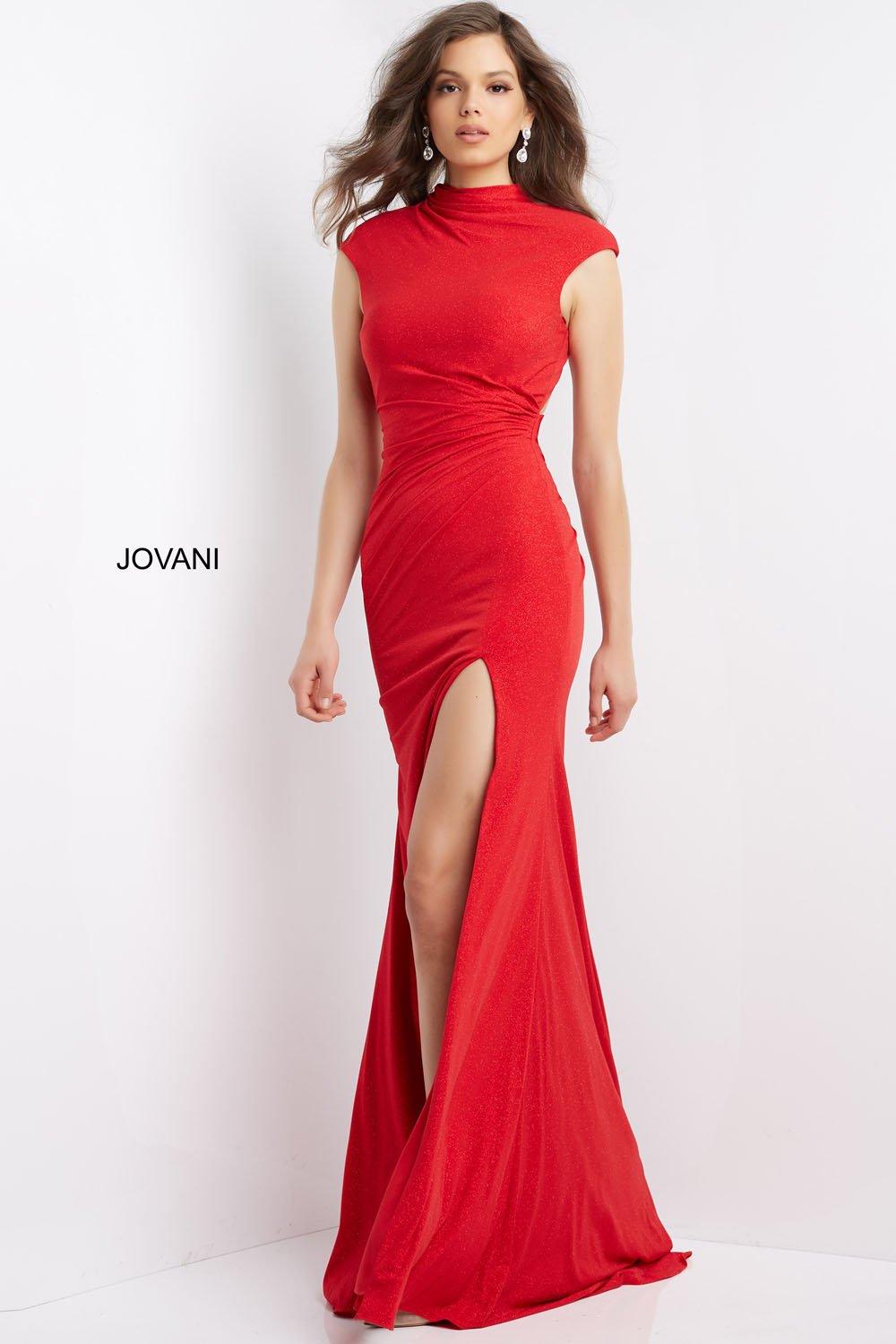 Jovani 06859 Red prom dresses images.