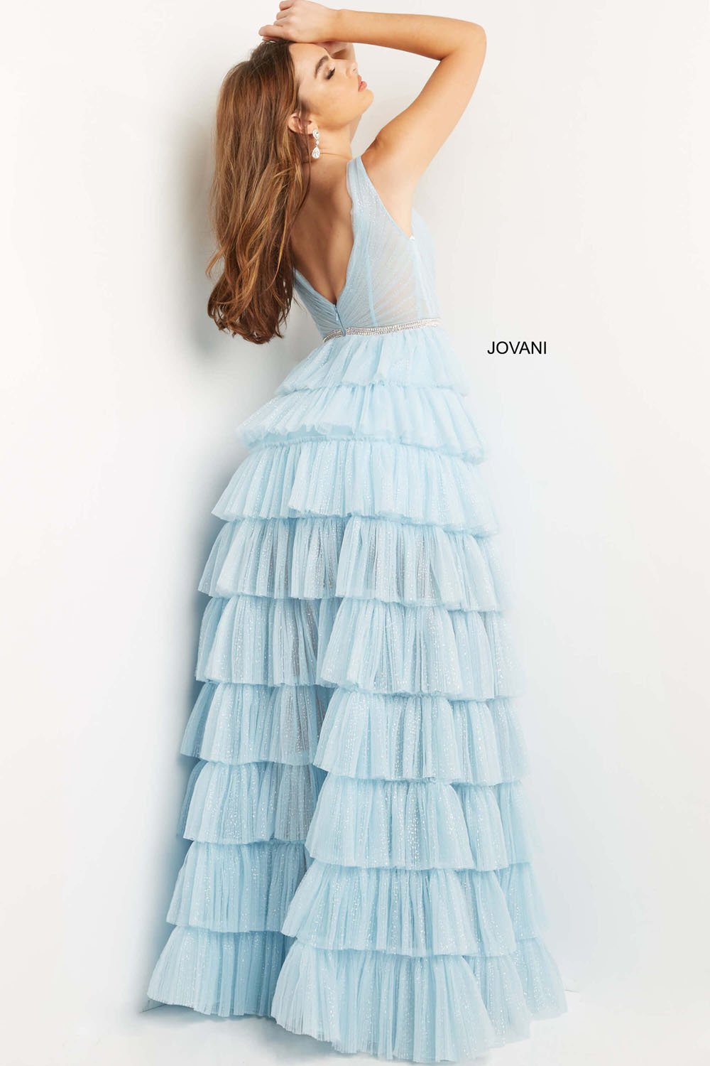 Jovani 07998 Sky Blue prom dresses images.