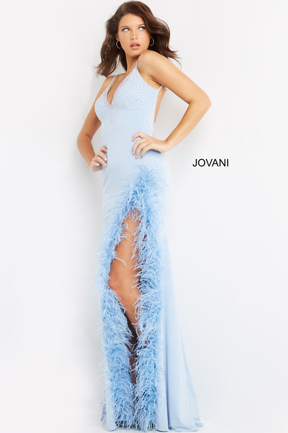 Jovani 08283 Lightblue prom dresses images.