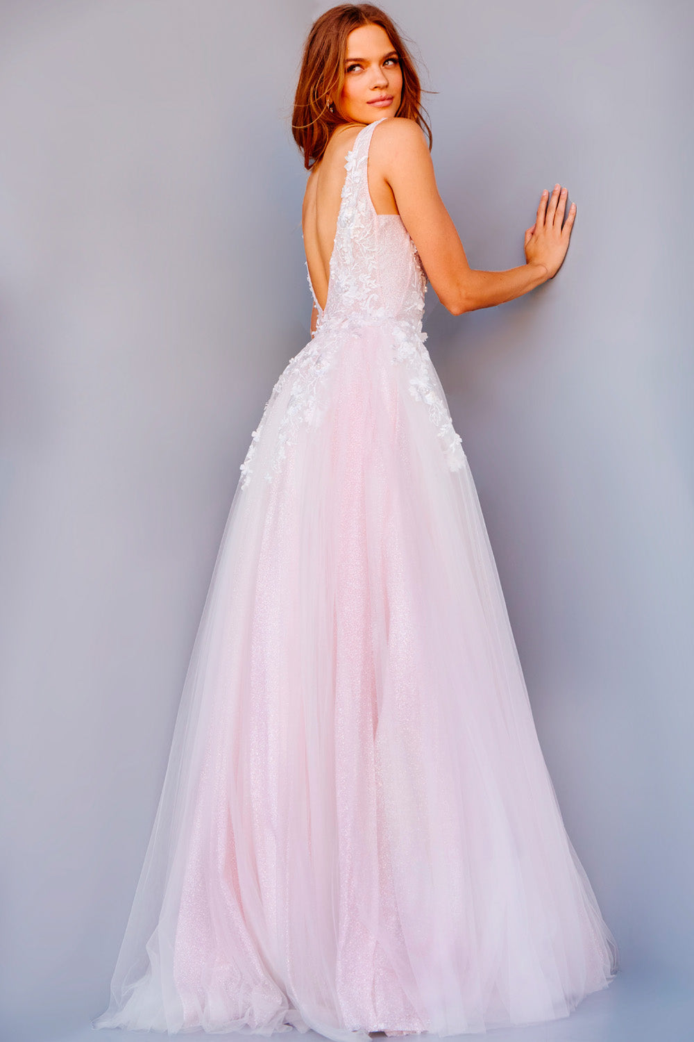 Jovani 09321 Blush prom dress images.  Jovani style 09321 is available in these colors: Blush, Light Blue.