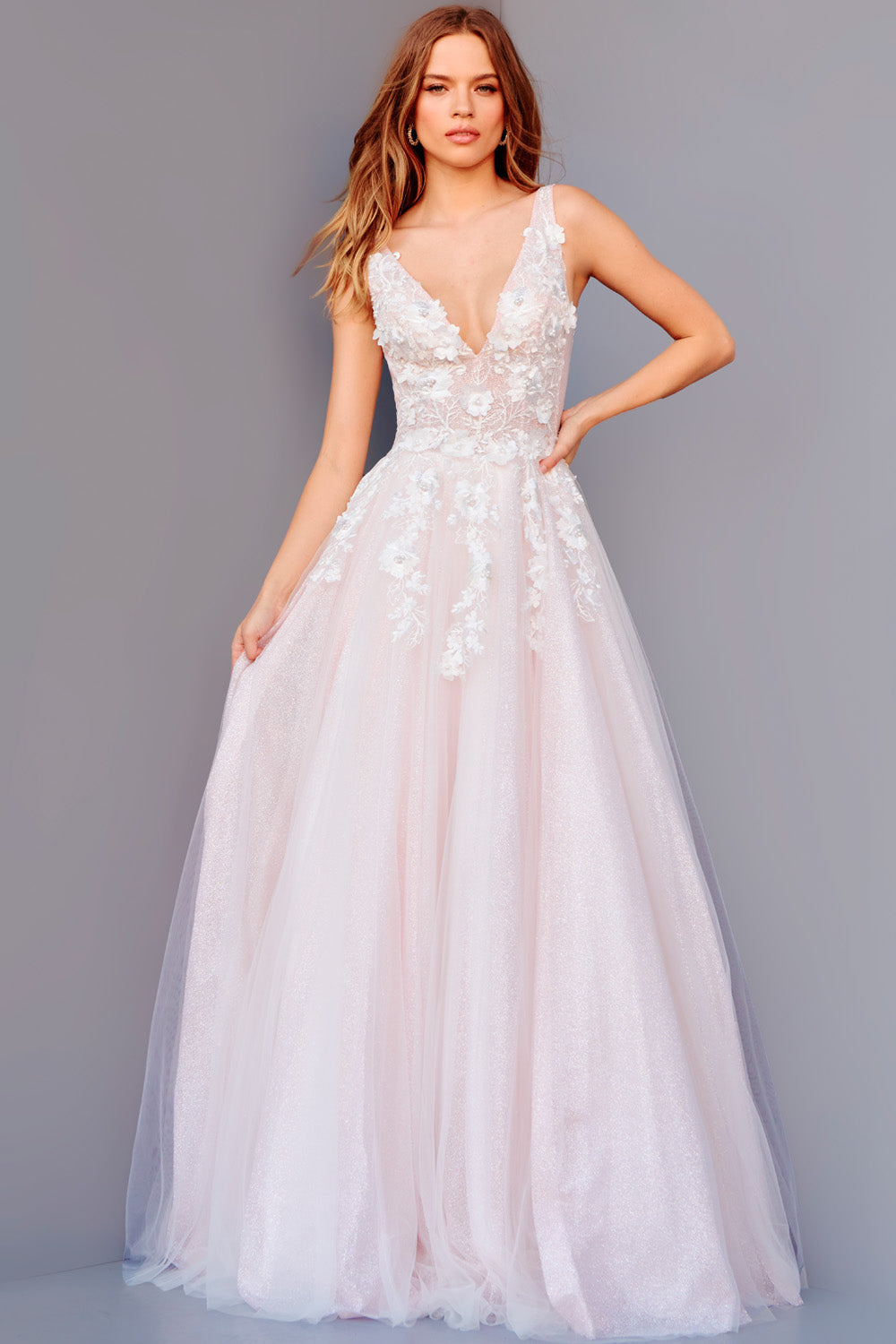 Jovani 09321 Blush prom dress images.  Jovani style 09321 is available in these colors: Blush, Light Blue.