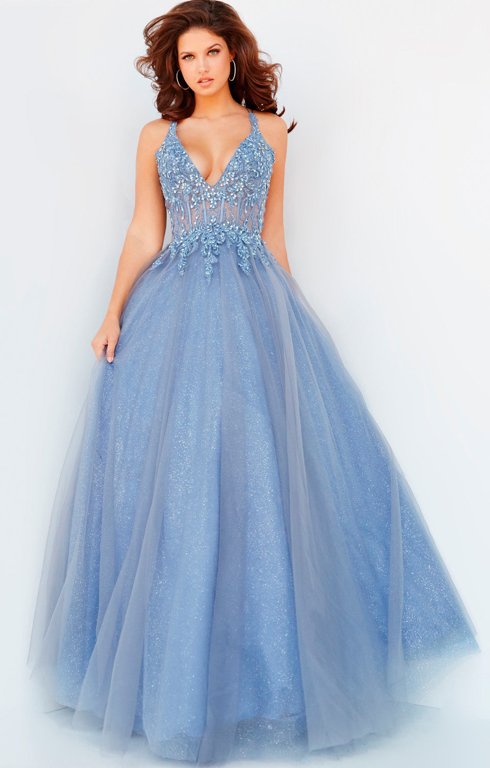 Jovani 22546 Cloud prom dress images.  Jovani style 22546 is available in these colors: Cloud.