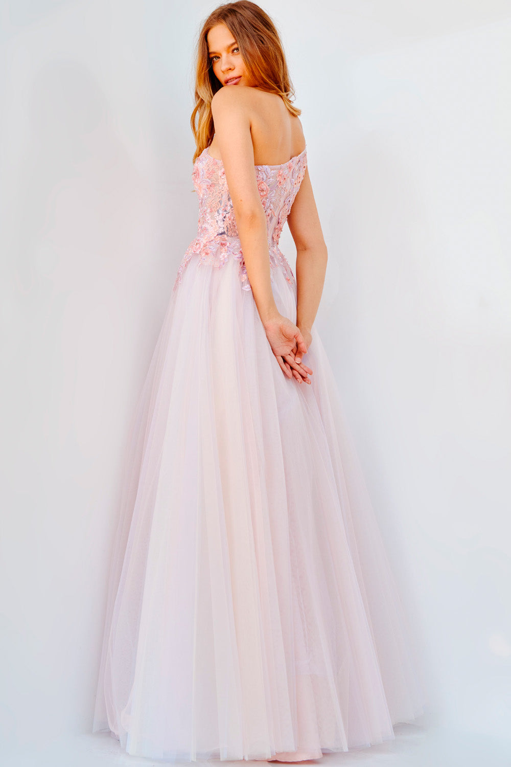 Jovani 24271 Blush Multi prom dress images.  Jovani style 24271 is available in these colors: Blush Multi.