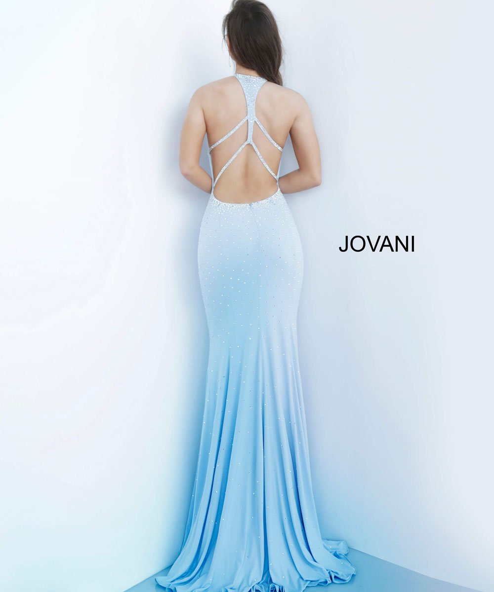 Jovani 67101 prom dress images.  Jovani 67101 is available in these colors: Black, Blush, Light Blue, Mauve, Red, White.