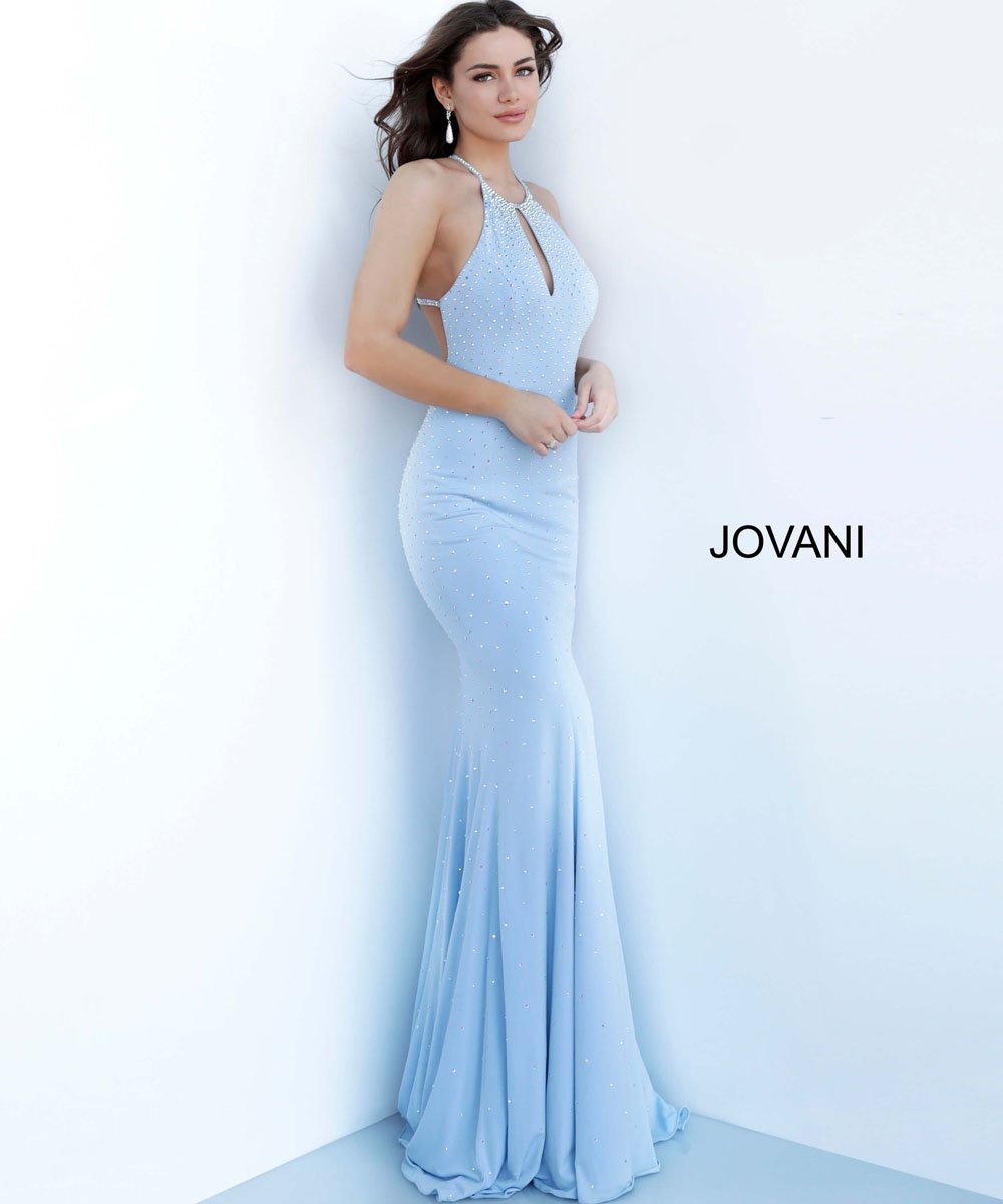 Jovani 67101 prom dress images.  Jovani 67101 is available in these colors: Black, Blush, Light Blue, Mauve, Red, White.