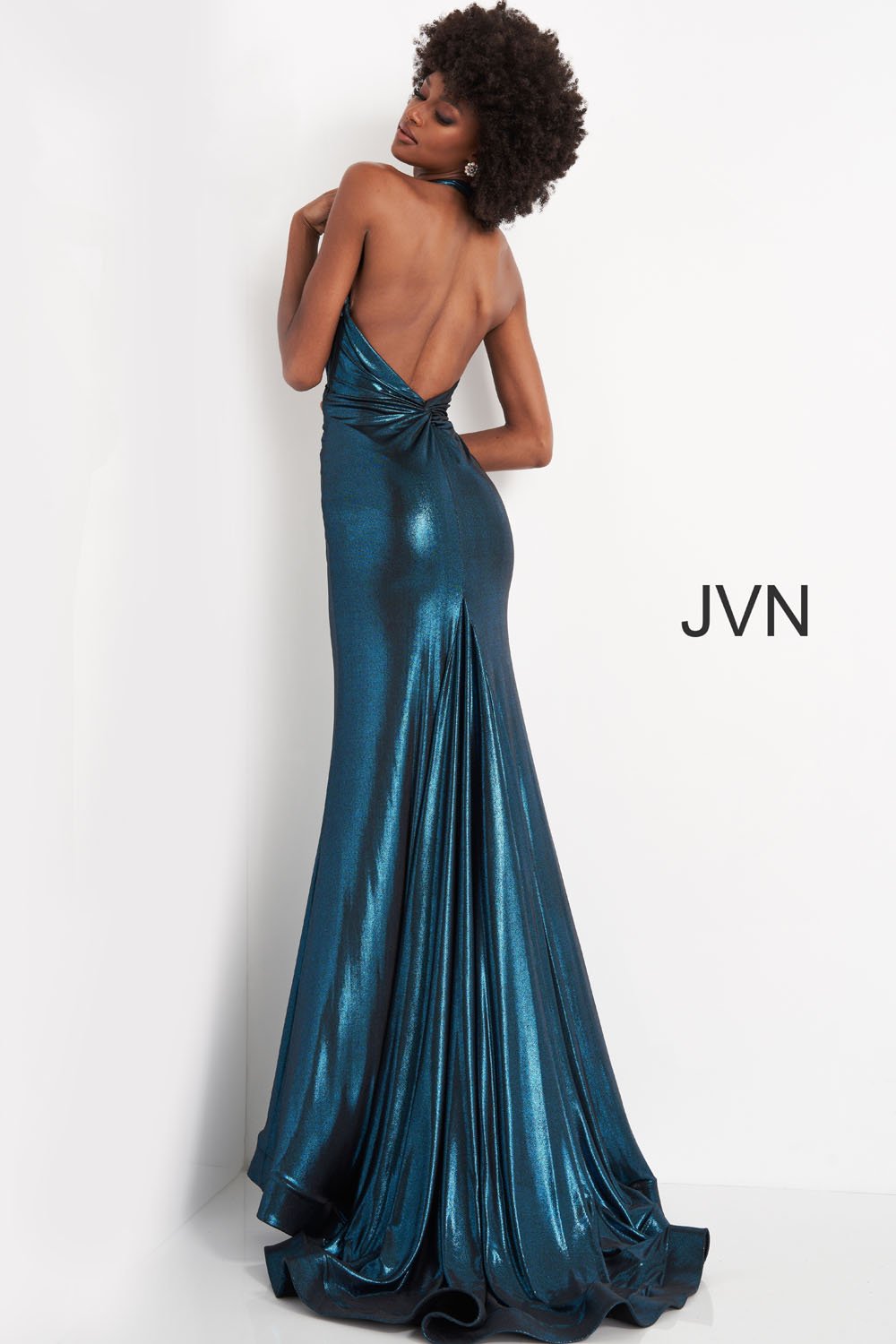 Jovani JVN02378 prom dress images.  Jovani JVN02378 is available in these colors: Fuchsia, Gold, Royal, Teal.