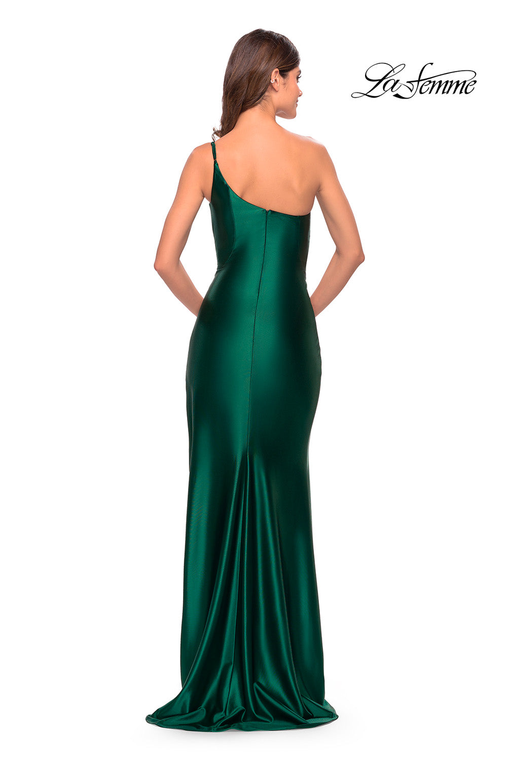 La Femme 31391 prom dress images.  La Femme 31391 is available in these colors: Black, Blush, Bronze, Dark Emerald, Red, Royal Blue, Royal Purple, Silver.