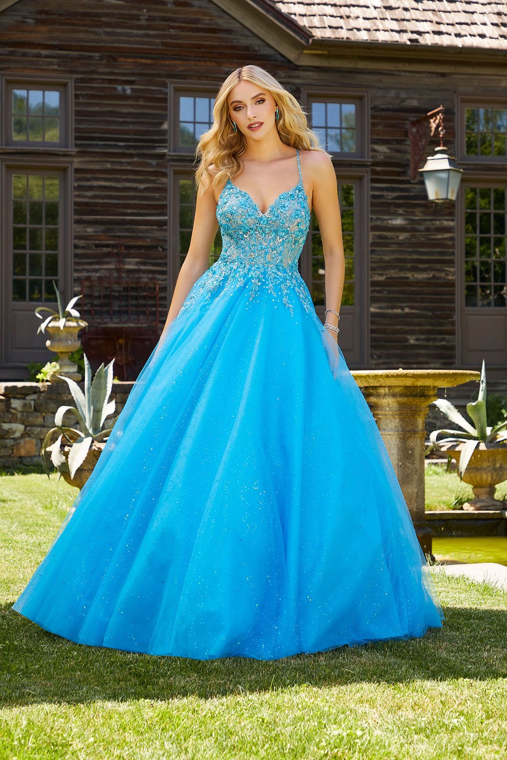 Morilee 47006 prom dress images.  Morilee 47006 is available in these colors: Blush, Scarlet, Peacock.