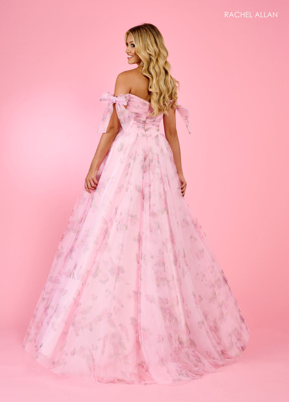 Rachel Allan 70495 prom dress images.  Rachel Allan 70495 is available in these colors: Light Blue, Pink, Sage.