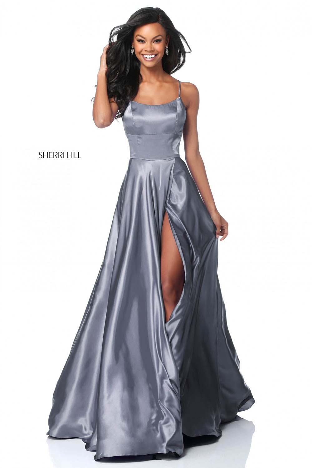 Sherri Hill 51631 prom dress images.  Sherri Hill 51631 is available in these colors: Black, Gold, Purple, Gunmetal, Emerald, Ruby, Red, Royal, Fuchsia, Navy, Turquoise, Light Blue, Nude, Light Yellow, Rose.