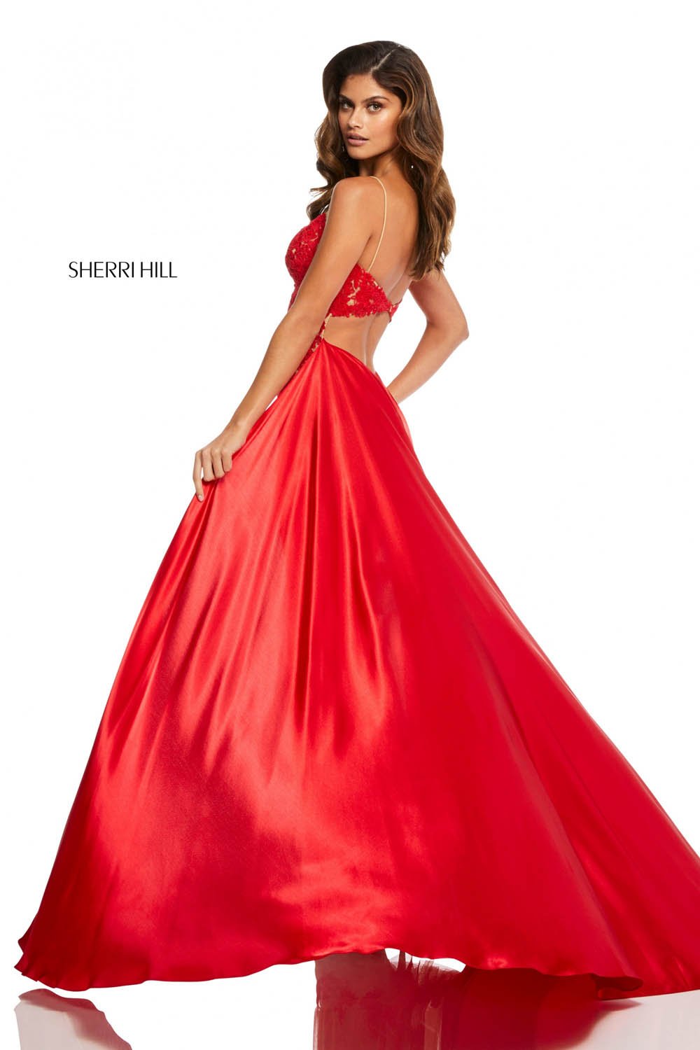 Sherri Hill 52538 prom dress images.  Sherri Hill 52538 is available in these colors: Nude Red, Nude Black, Nude Ivory, Nude Lilac, Nude Magenta, Nude Light Blue, Nude Teal, Nude Wine, Nude Aqua.