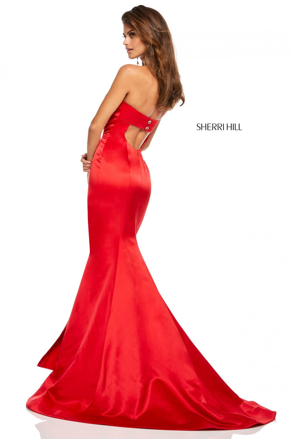 Sherri Hill 52753 prom dress images.  Sherri Hill 52753 is available in these colors: Red, Yellow, Light Blue, Royal, Emerald, Wine, Navy, Black, Ivory, Blush, Ivory Black, Blush Navy, Light Blue Mocha.